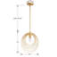 Luminaire suspendu géométrique 1 lumière Gagarin-58110034-58110036
