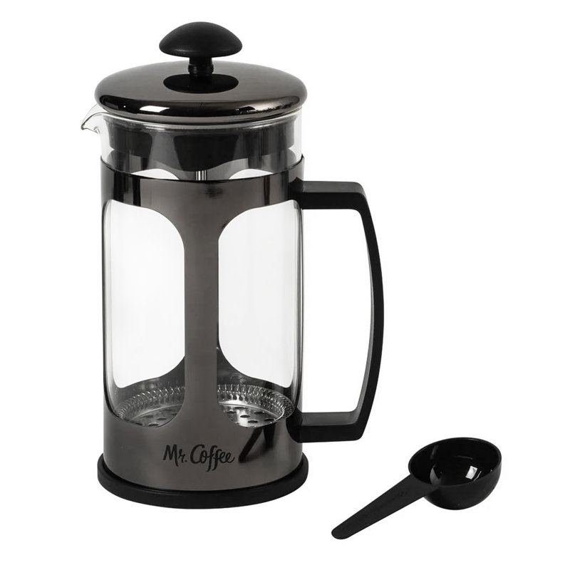 Cafetière à piston en acier inoxydable Mr. Coffee