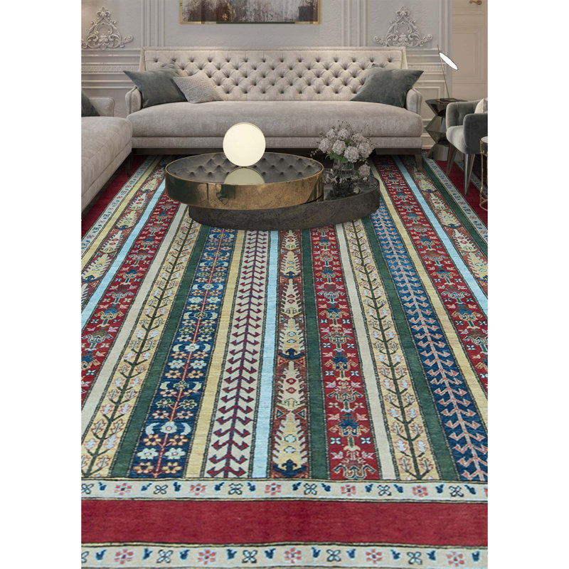 Aryana Hand Woven Wool Striped Area Rug