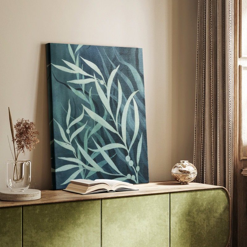 Deep Blue Forest II - galerie Cavas sur mesure, H 18 po x l 12 po