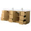 Elan TK 84" Freestanding Double Bathroom Vanity with Quartz Top-1229239842-1229239840-1229239837