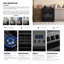 Cosmo 30 in. Nebula Collection 5.0 cu. ft. Gas Range, 5 Burners, Rapid Convection Oven, Cast Iron Grates in Matte Black