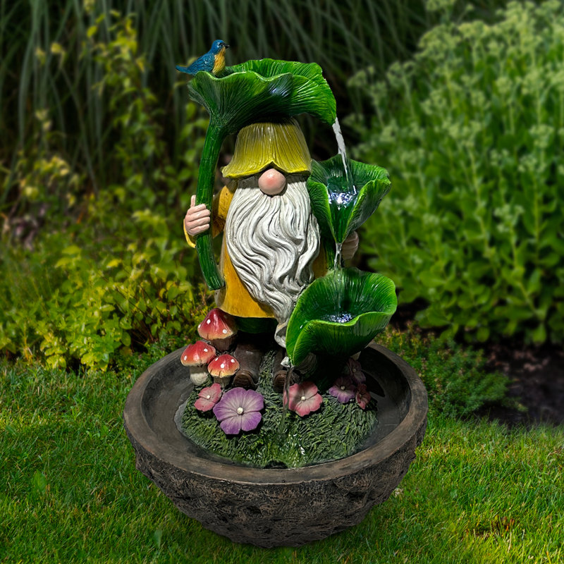 Fontaine gnome d'été