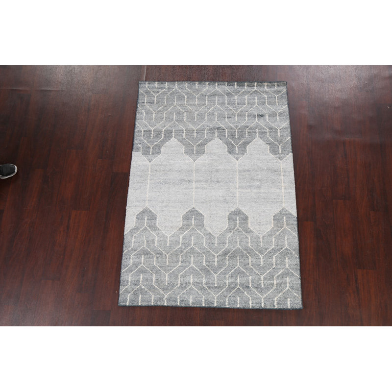 Tapis oriental contemporain à motif abstrait contemporain