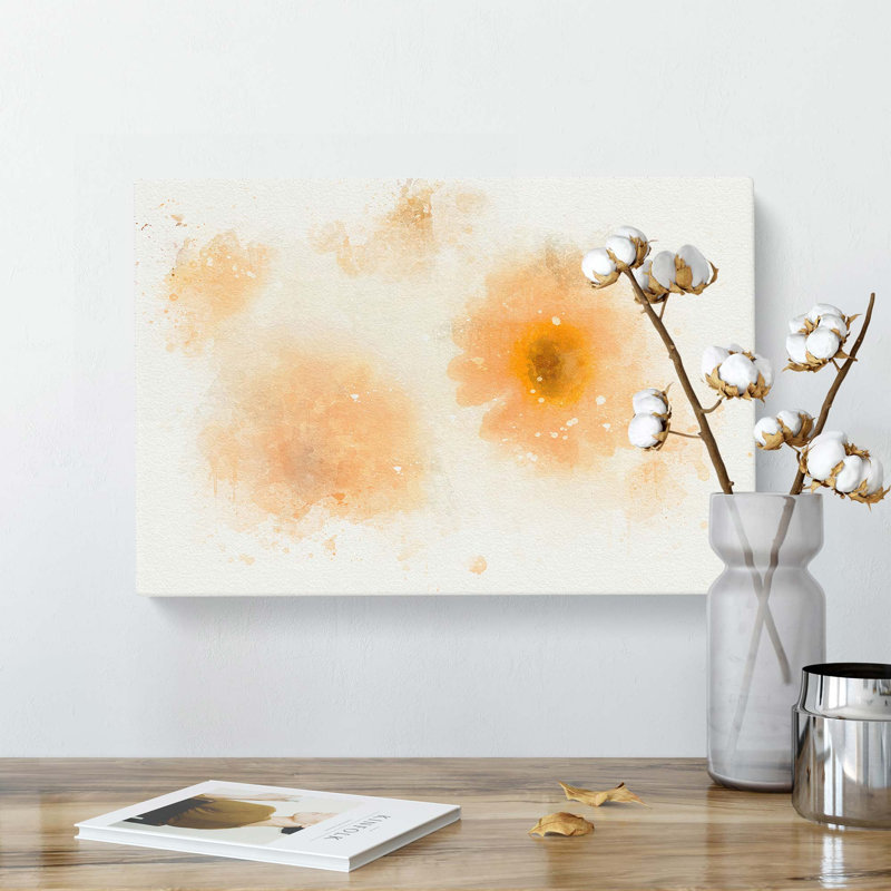 Flower Collage In Abstract - Print, 60cm H x 91cm W x 3cm D, Wrapped Canvas