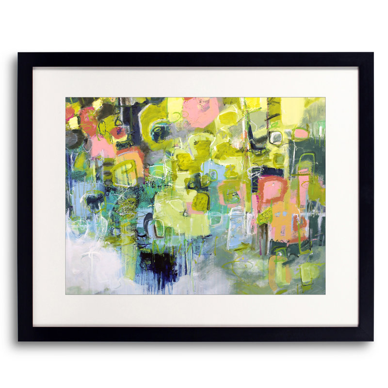 «Chartreuse» par Elizabeth Chapman - peinture encadrée, H 25,25 po x l 31,25 po