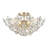 Jody 6-light Brushed Silver-ish Champagne Daisy Flower Crystal Large Size Flush Mount A0B2FFE4AF714AEBBFB5F32CC72E6593