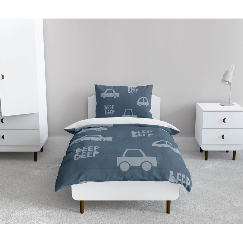 Beep Match Comforter Set, Blue
