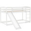 Lit simple superposé avec coffre-fort et glissade, blanc-1055152107