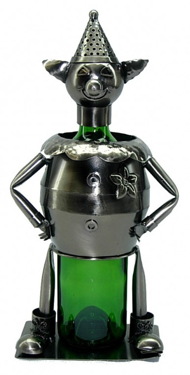 Tabletop Wine Bottle Rack in Silver