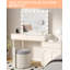 Miroir de maquillage éclairé pour meuble-lavabo de table, éclairage à DEL à intensité variable 3 couleurs, commande à écran tactile, rotatif à 360 °, base antidérapante pour chambre à coucher et coiffeuse-133386488