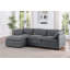Canapé modulaire 145 po en forme de U avec repose-pieds amovible-213955014