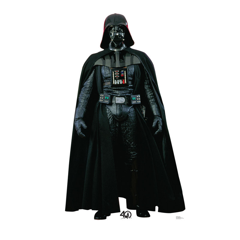76'' Black Cardboard Darth Vader Standup