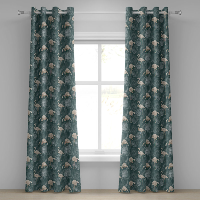 Rideau à œillets Dakota Fields Flamingo, L 50 po x L 96 po