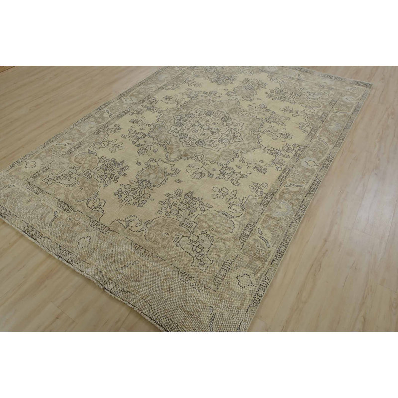 One-of-a-Kind 6'5" X 9'4" Wool Area Rug in Beige