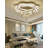 Eulean D32'' Big Crystal Ceiling Chandelier Bedroom Living room Foyer 3000-6000K Dimmable LED