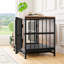 Cage pour petit chien noir noir avec assemblage facile-1336324087