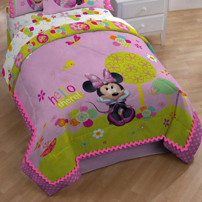 Édredon en duvet synthétique toutes saisons Minnie Bowtique Garden Party