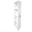 Bibliothèque avec deux portes coulissantes, étagère de rangement à 4 niveaux, bibliothèque de rangement coulissante, armoire de rangement dissimulée dans le salon de la chambre à coucher avec roulettes
