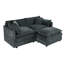 Canapé-lit en chenille moderne avec repose-pieds-1076184506-1076184510
