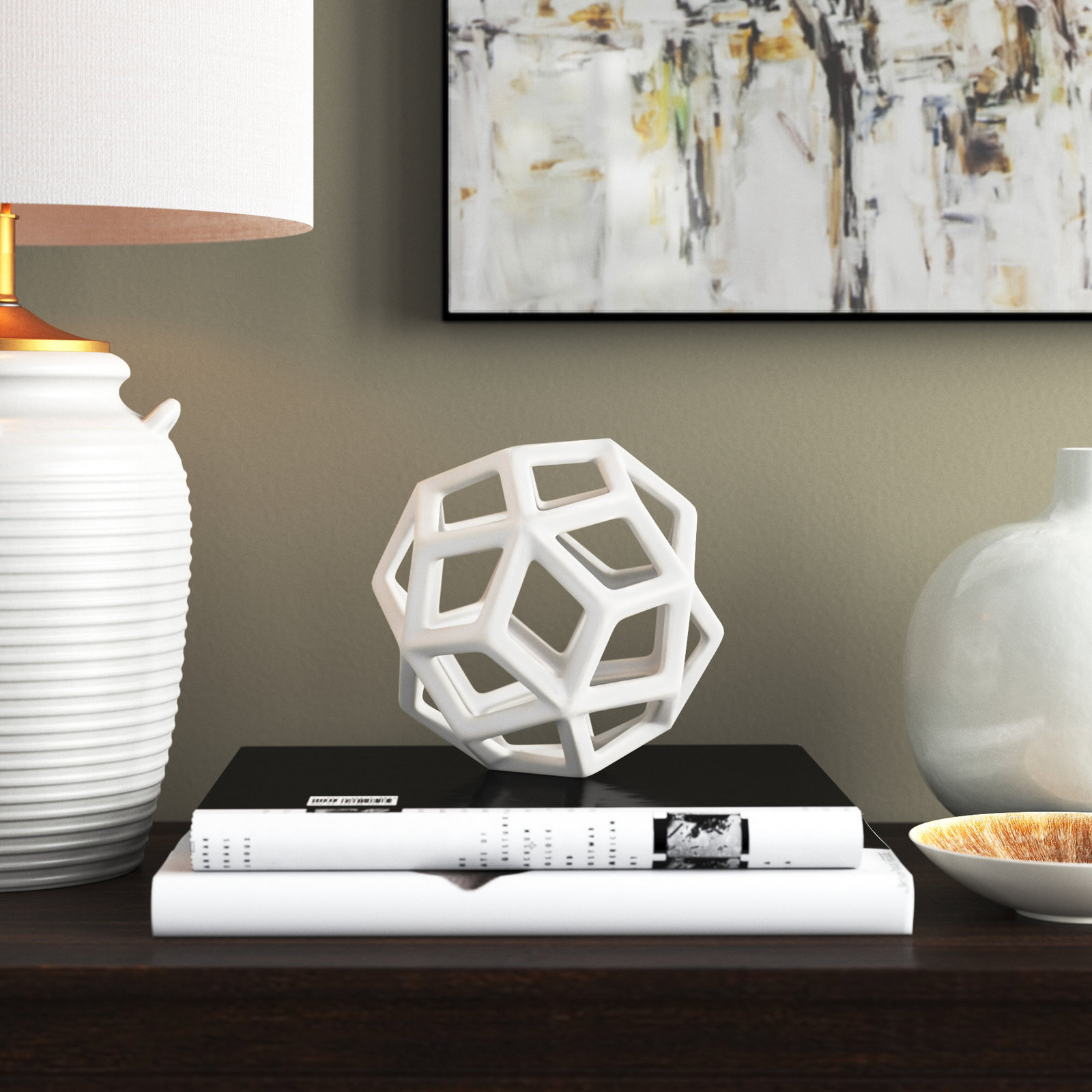 Cillian Figurines & Sculptures, White