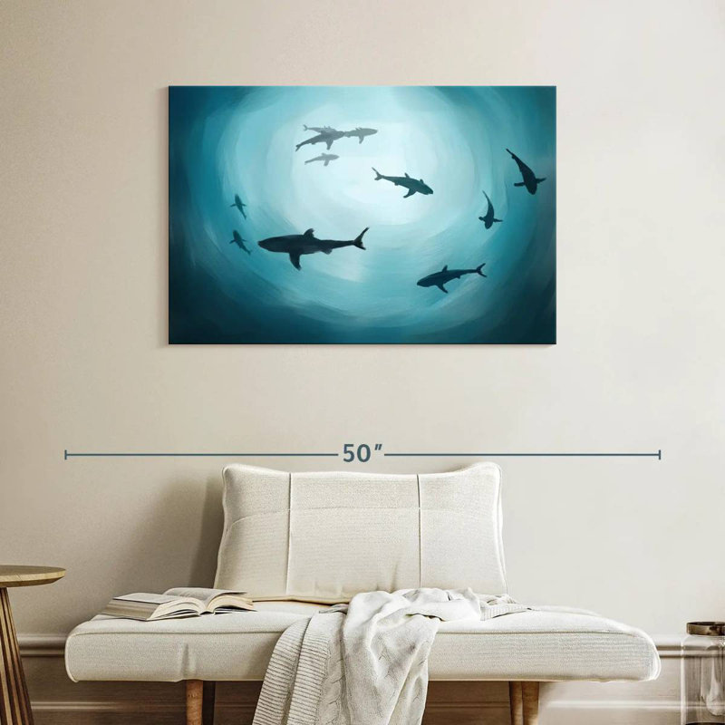 Shark Silhouette, 26" H x 39" W