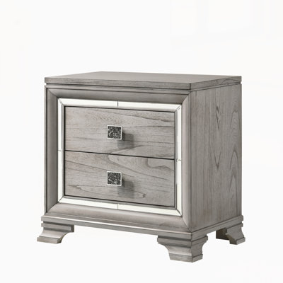Modern Nightstand with Drawers