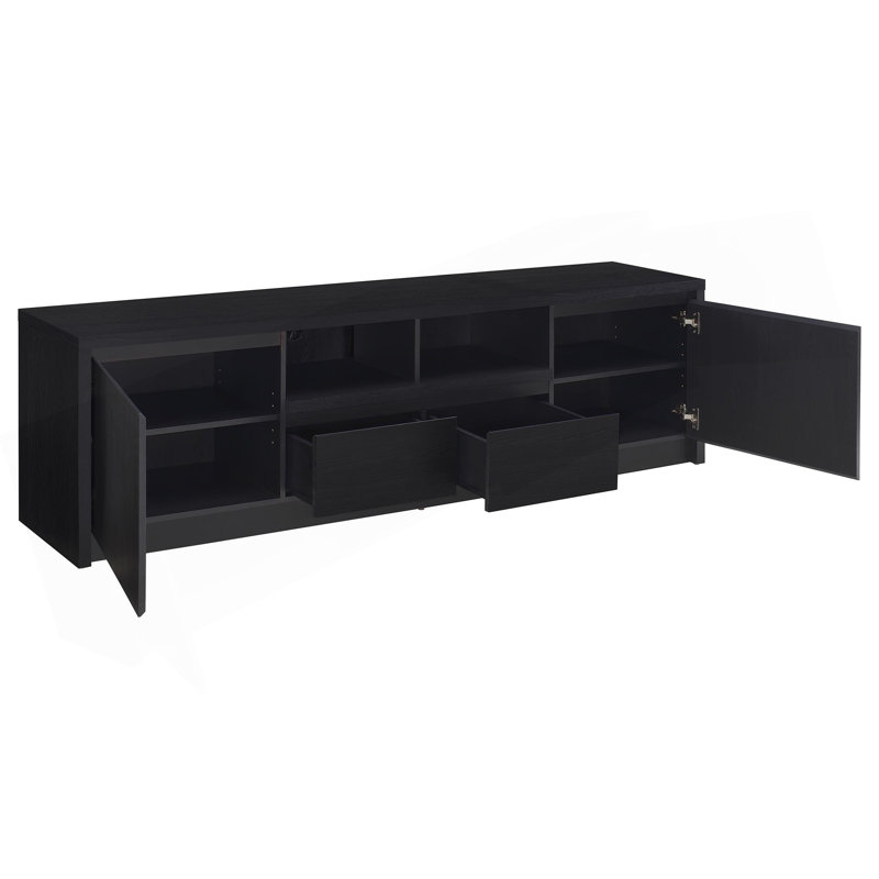 Black TV Stand Media Console
