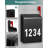 Wall-Mount Mailbox With One Flag Kit And Three Sets Of 0-9 Mailbox Number Stickers, Mailboxes For Outside, Galvanized Steel Rust-Proof Metal Post Box, 7.1"X3.9"X10.24" Black
