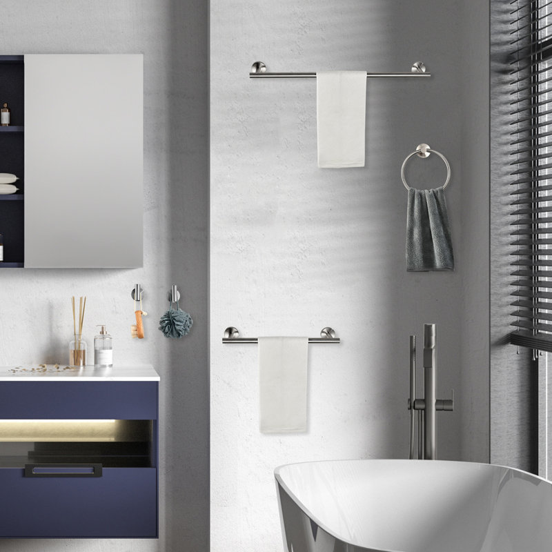 6 - Piece Bathroom Hardware Set, Brushed Nickel