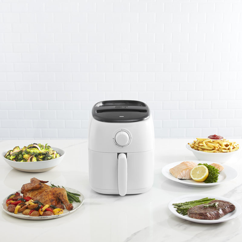 Dash Express 2.6 Quart Tasti-Crisp Air Fryer, White