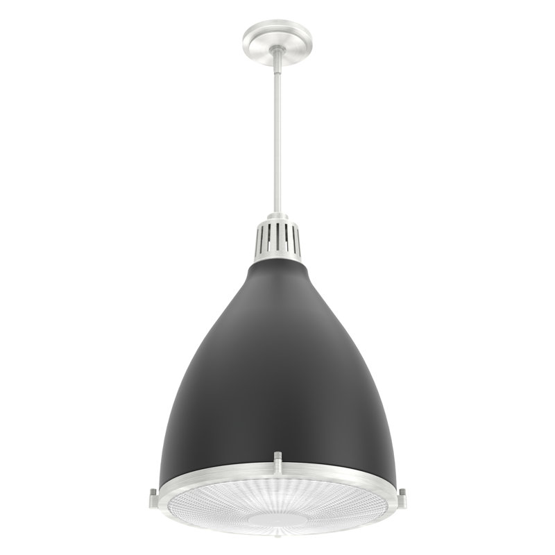 Bluff View 3 - Light Dome Pendant, Large, Flat Matte Black, 3 Lights