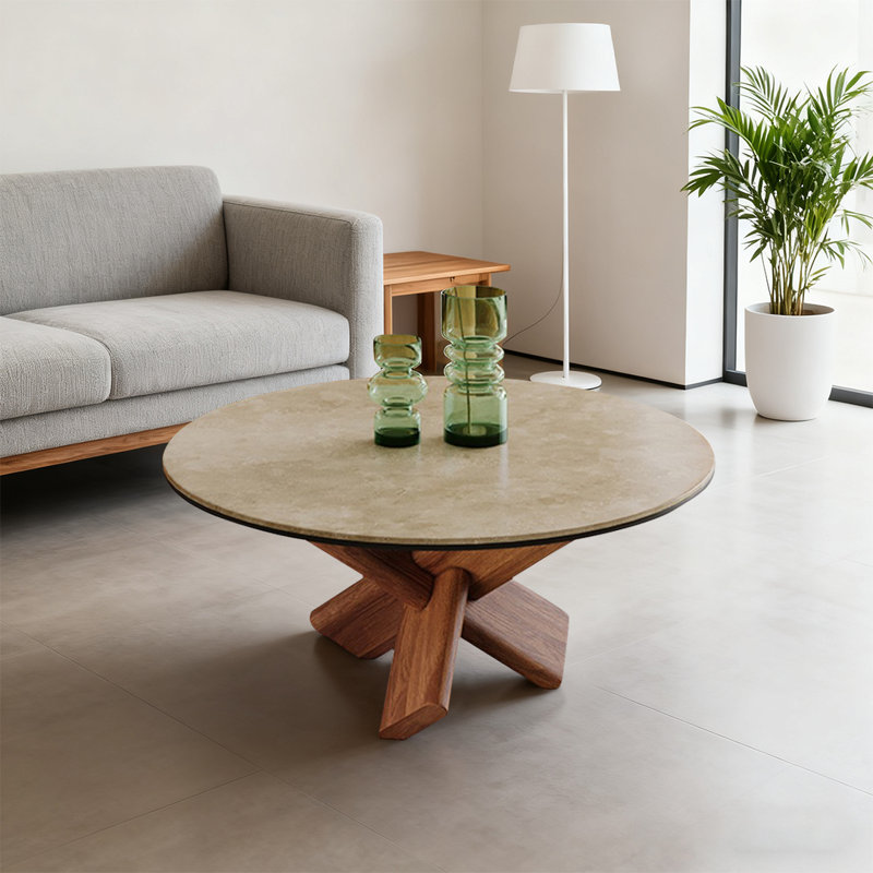 Table basse moderne et simple, H 14,96 po x L 35,04 po x l 35,04 po