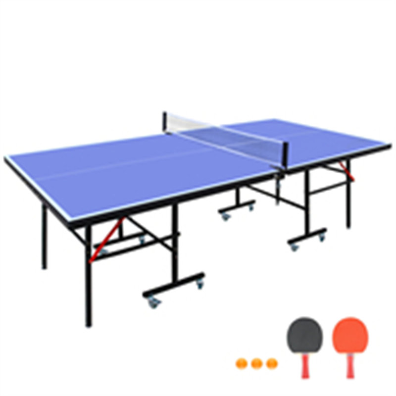 Ensemble de table de ping-pong pliable et portatif de 8 pieds de taille moyenne pour jeux de table d'intérieur avec filet