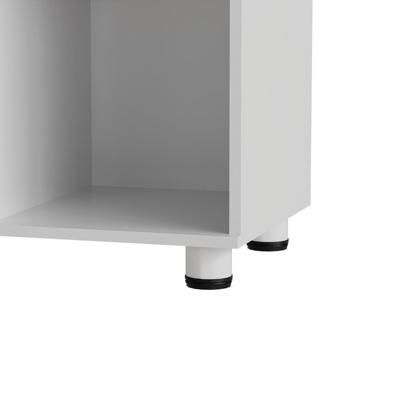 2-Door Storage Bench with Open Cubbies