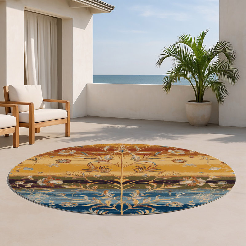 Tapis d'intérieur et d'extérieur brun Nature