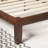 Moiz 42" Solid Wood Platform Bed Frame with Adjustable Upholstered Headboard-75287618