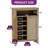 Rattan Shoe Storage, Shoe Organizer With Adjustable Shelves