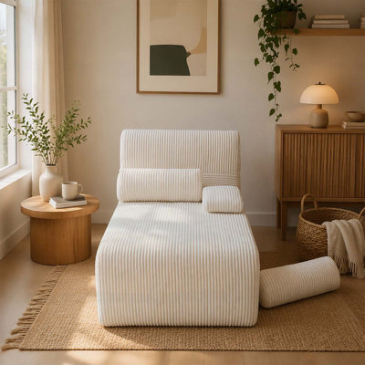Modern Chaise Lounge with Customizable Modular Design and Ergonomic Support