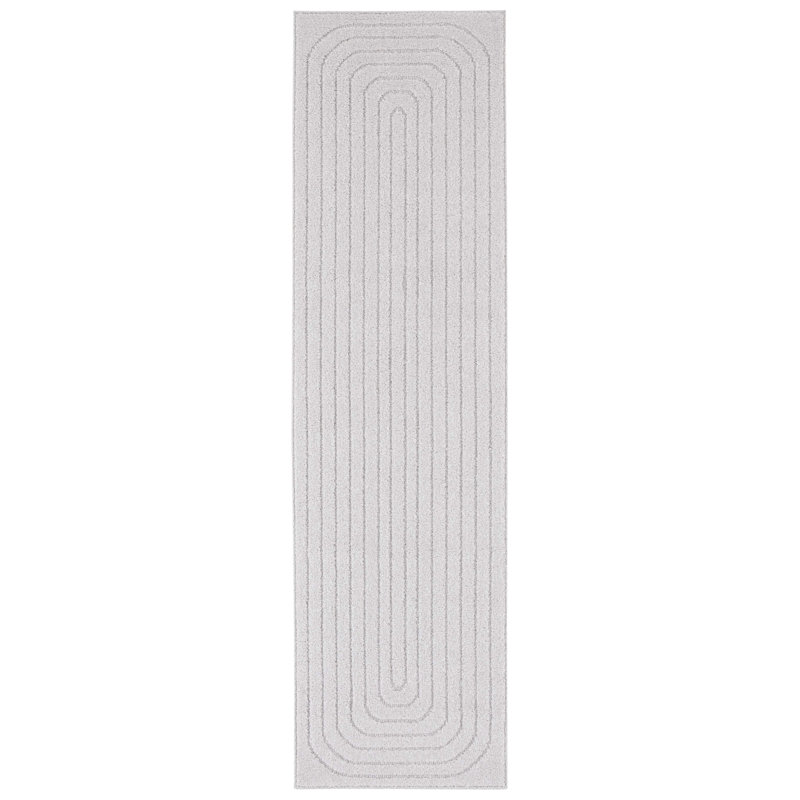 Tapis à motif géométrique Jhanae Ramona, Tapis de couloir 2 pi 2 po x 8 pi