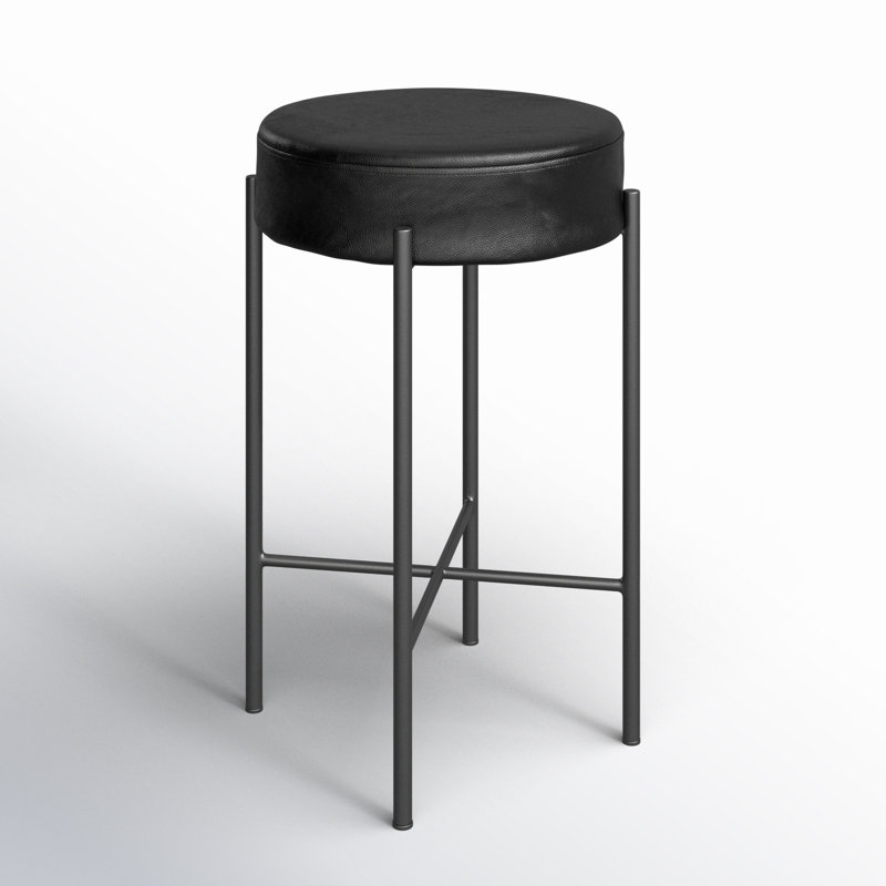 Nocona Bar Stool, Counter Stool (26" Seat Height), Savile Flax - Beige