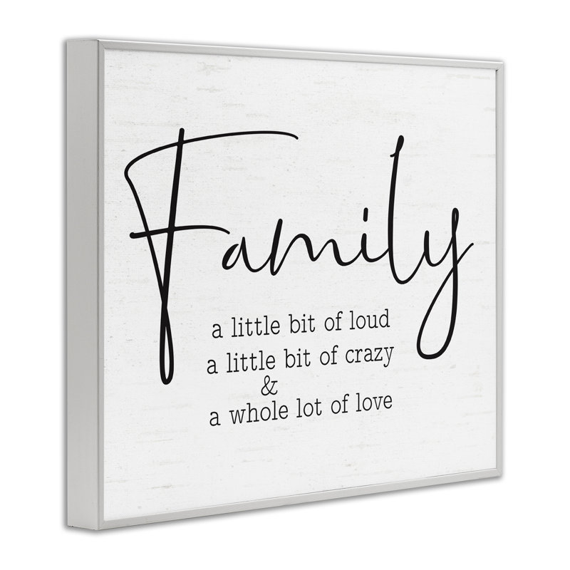 «Loud Crazy Love», estampe numérique par lettres et doublure, Estampe numérique encadrée blanc bord de mer, H 16 po x l 20 po