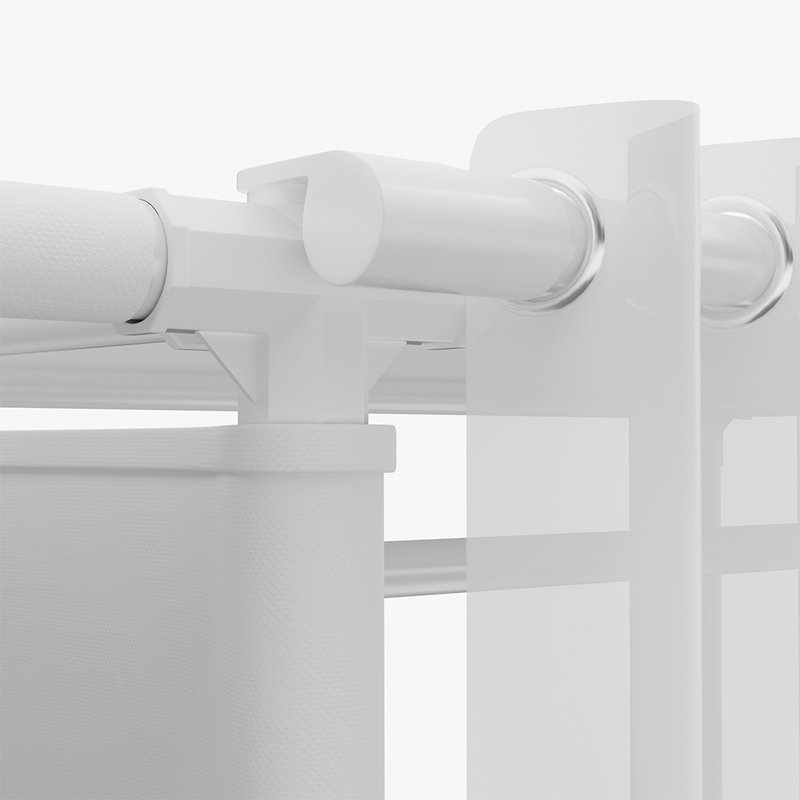 105cm Clothing Rack, White
