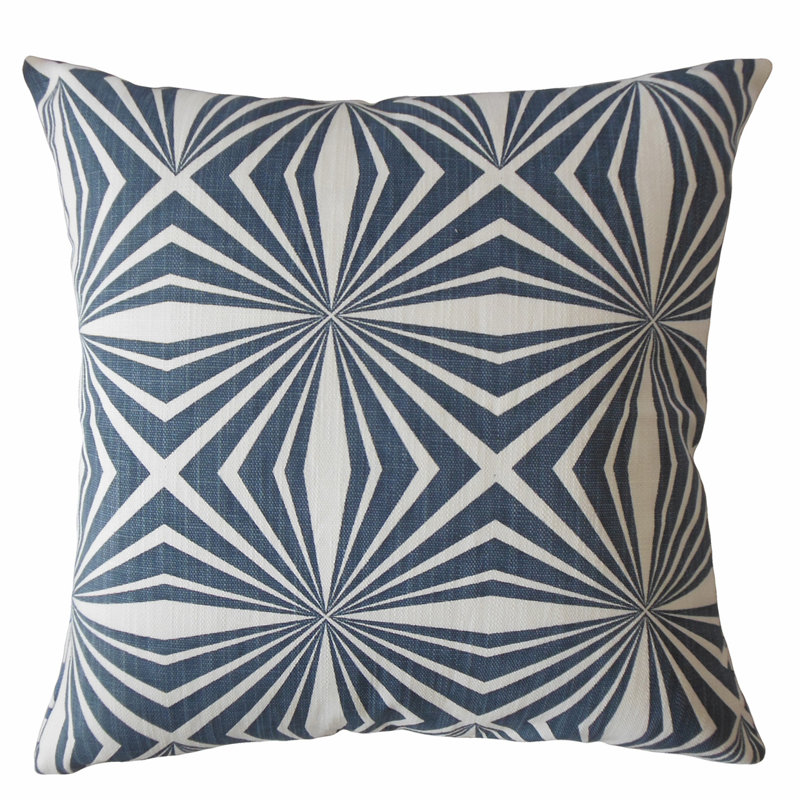 Coussin Damalis, 24 po x 24 po, Saphir