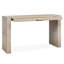 Watusi Cream Cow Hide Console Table