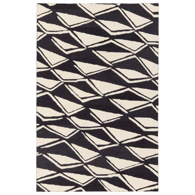 Vera By Nikki Chu Tufted Tribal Black Area Rug