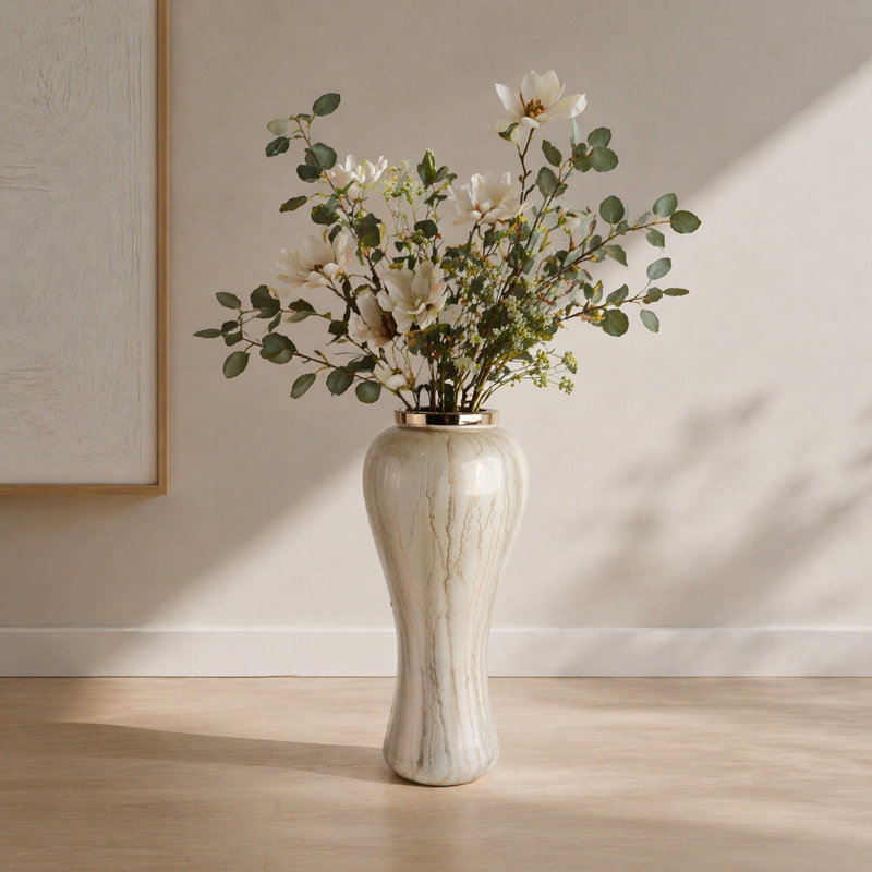 Très grand vase de plancher  Frances, H 21 po x l 9 po x P 9 po