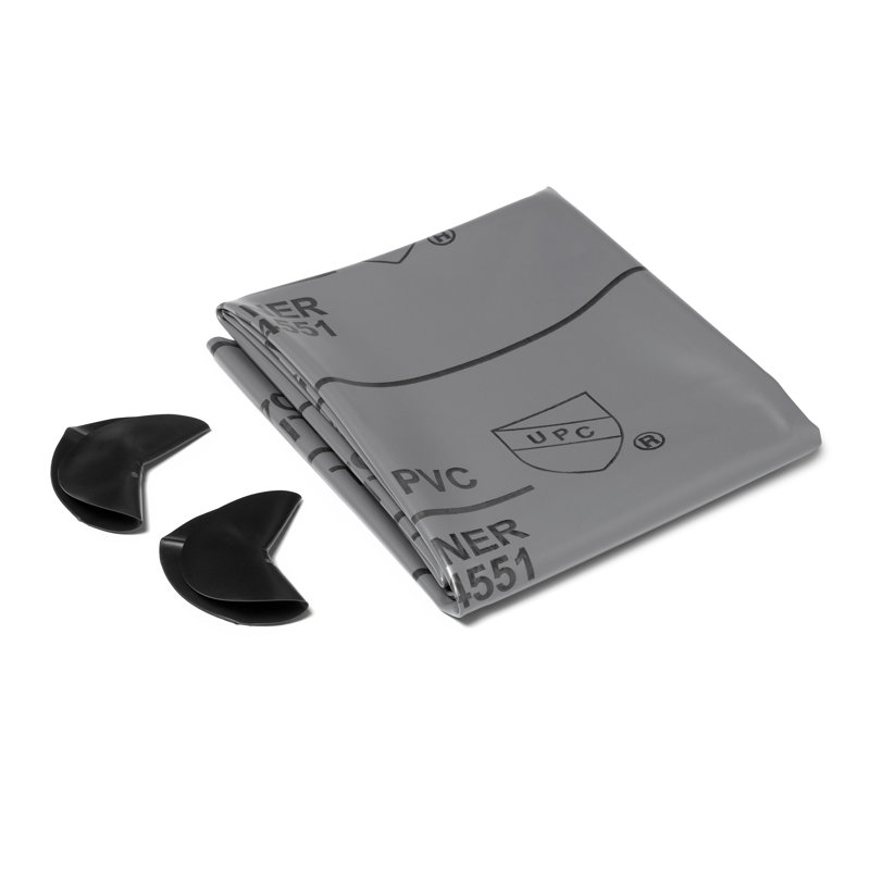 Single Threshold Shower Pan Liner with Corner Dams
