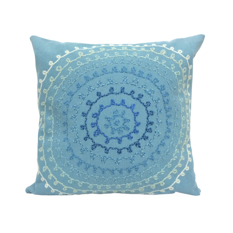  Outdoor Square Pillow Cover & Insert, Blue, 20" x 20"