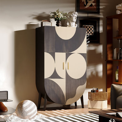 Garde-robe de chambre moderne de style crème